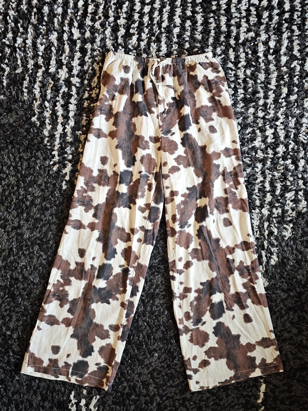 Sincerely Jules Cow Print Trouser Pants